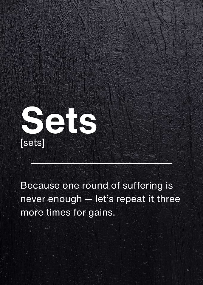 Funny Sets Fitness Definition