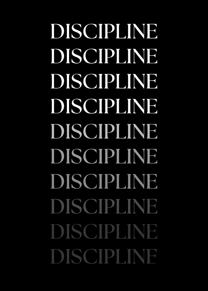 Discipline Text Art
