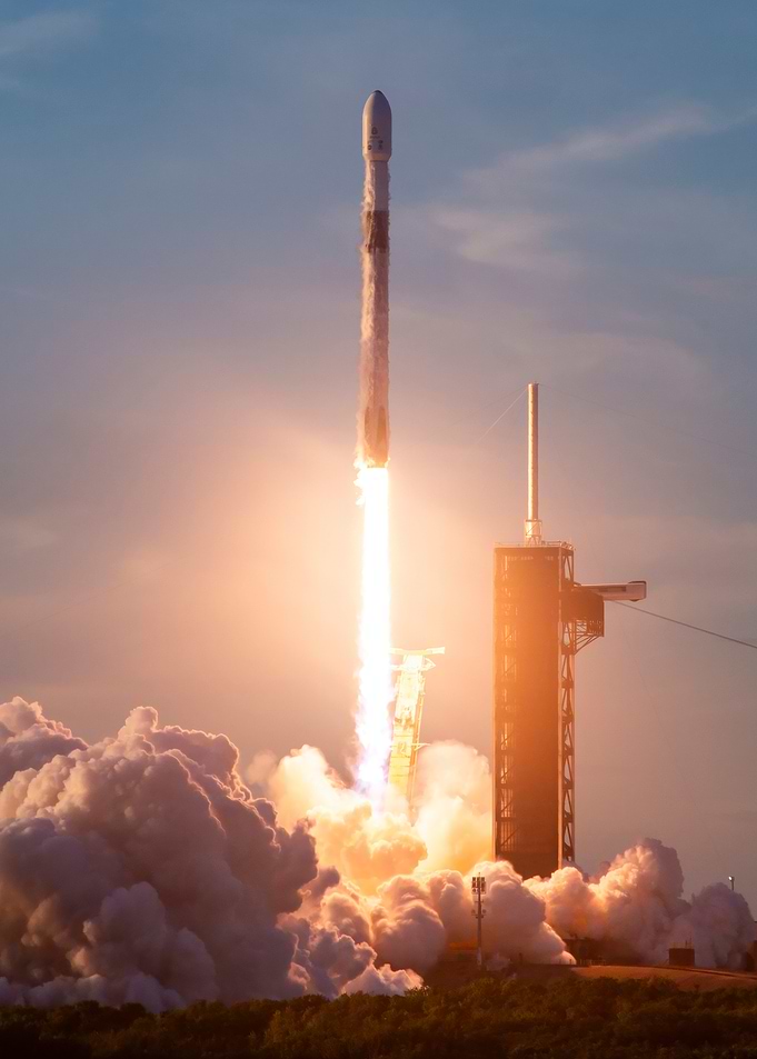 Rocket Launching into the Sky