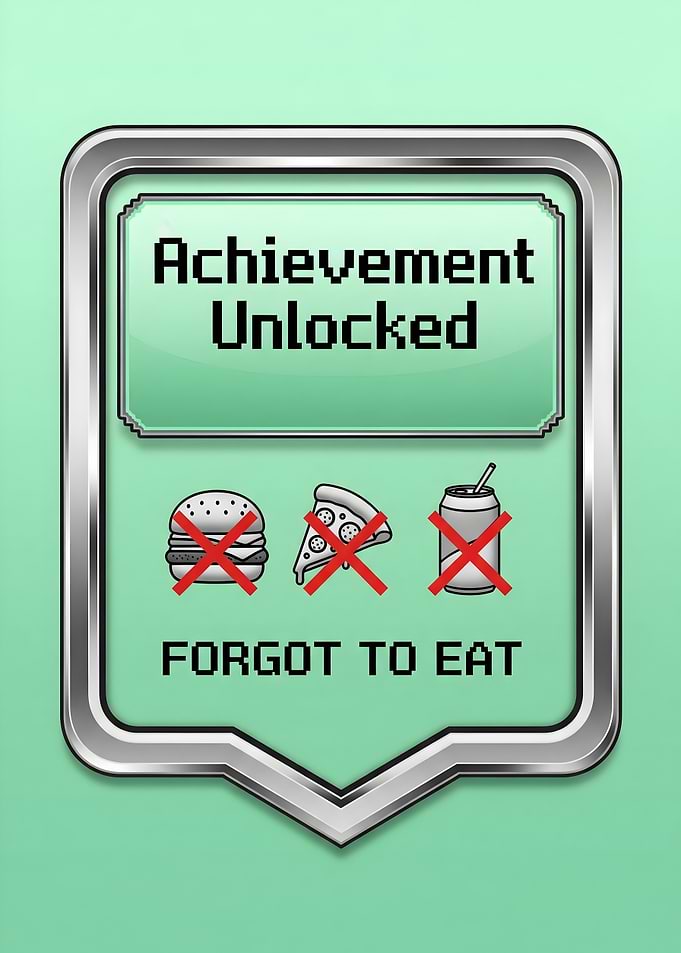 Achievement Unlocked: Forgot to Eat