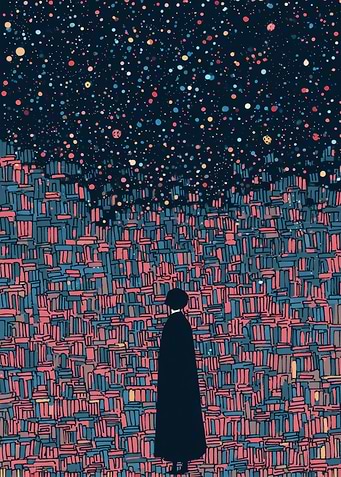 Book City and Starry Sky