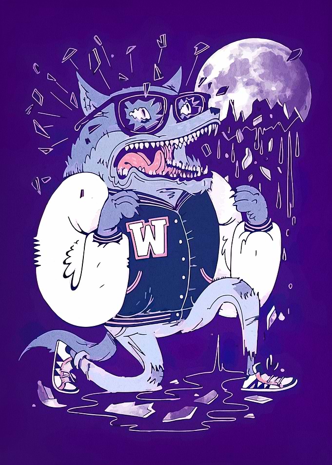 Werewolf Transformation with Letterman Jacket