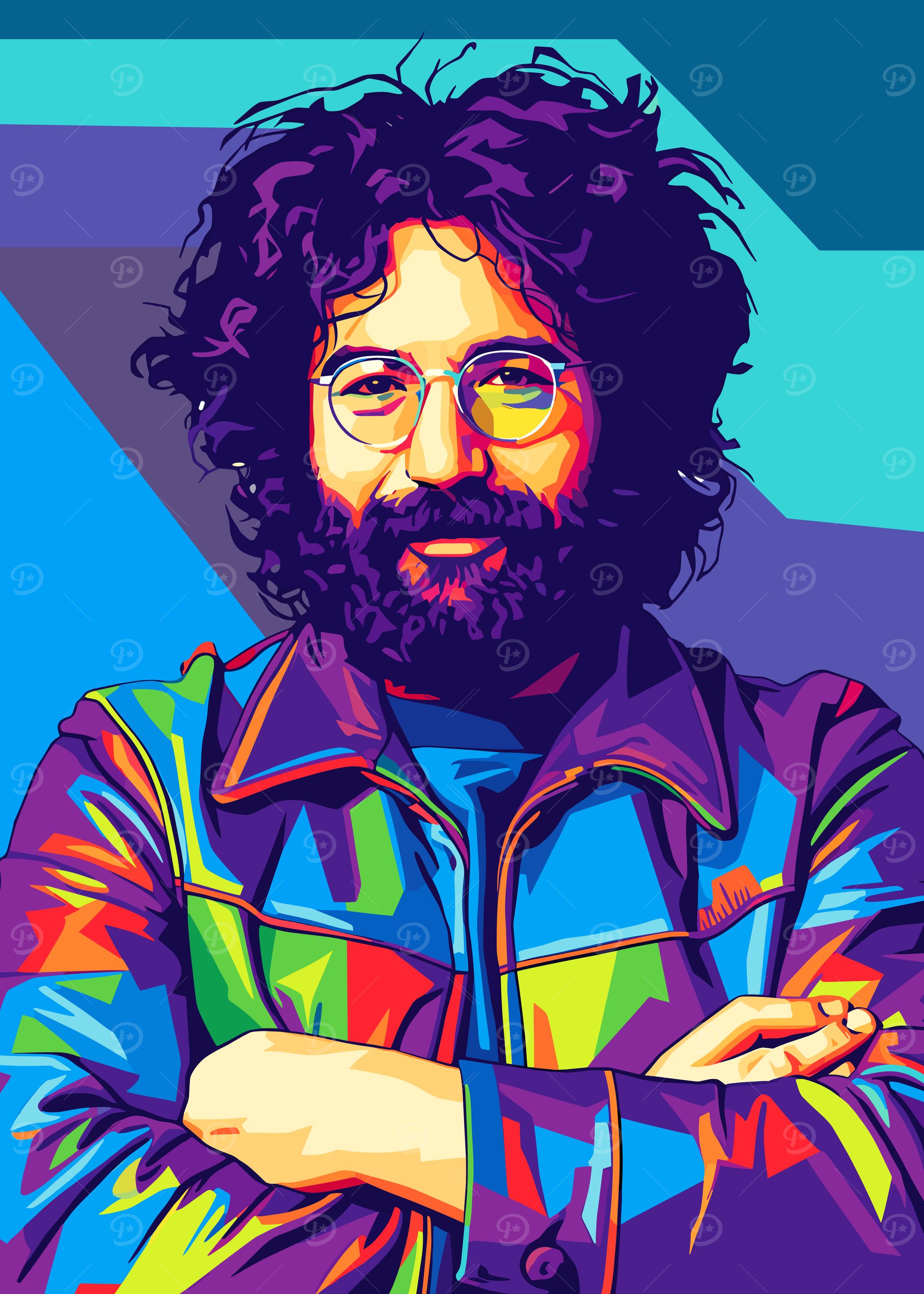 Jerry Garcia Pop Art