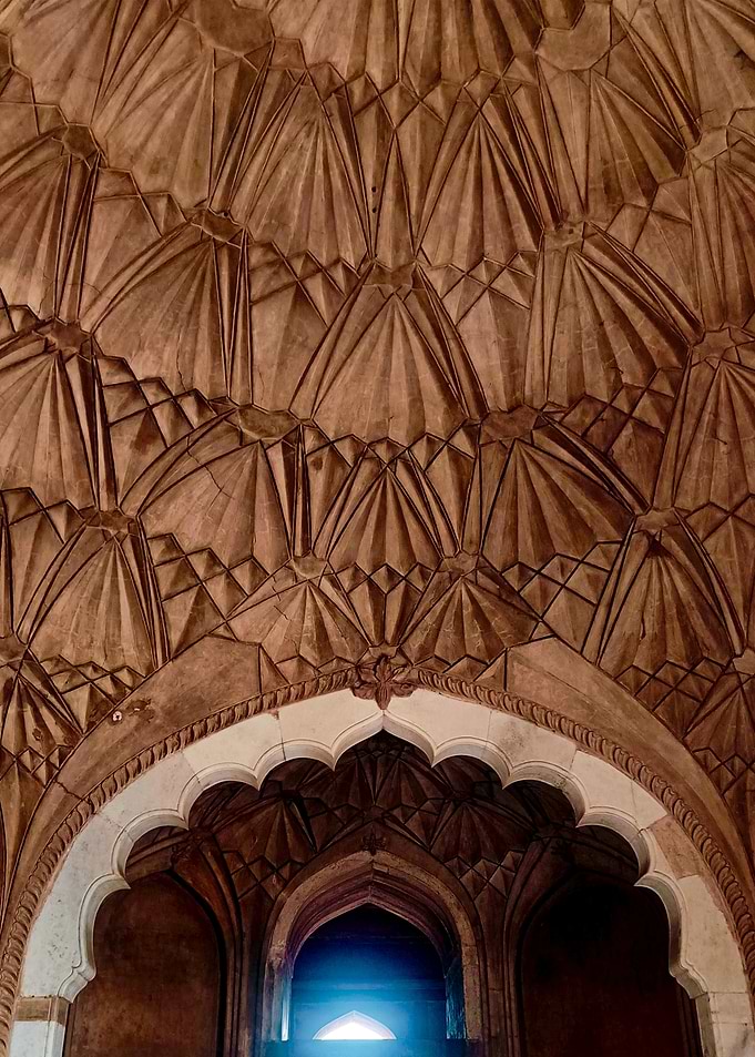 Ornate Ceiling and Archway Interior