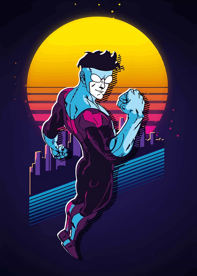 Invincible Retro Cityscape