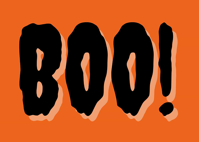 Halloween Boo Text Art