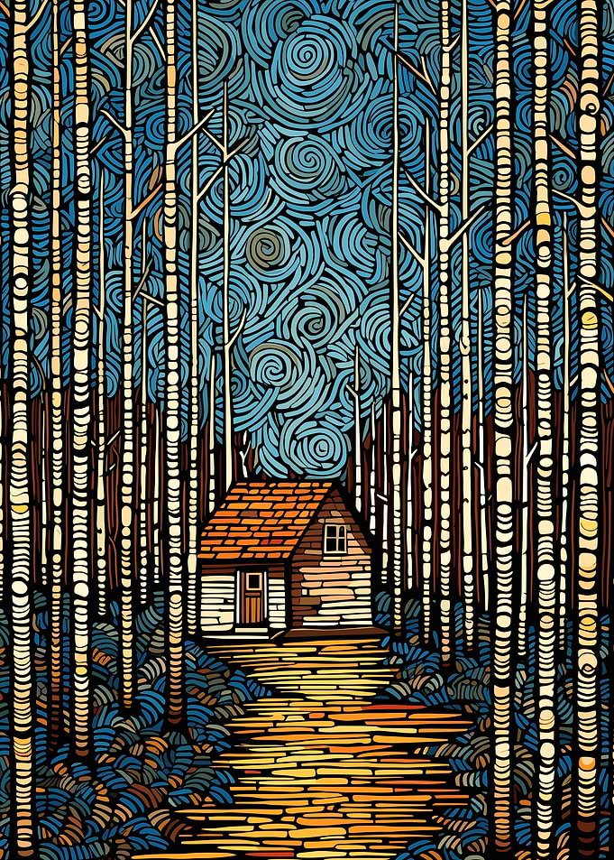 Cabin in the Woods art
