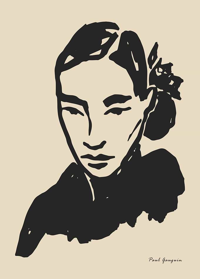 Portrait of a Tahitian Woman