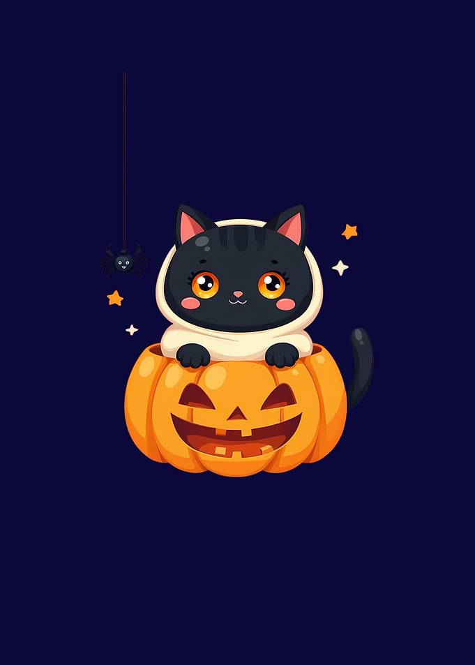 Halloween Cat with