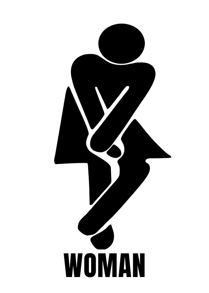 Woman restroom sign