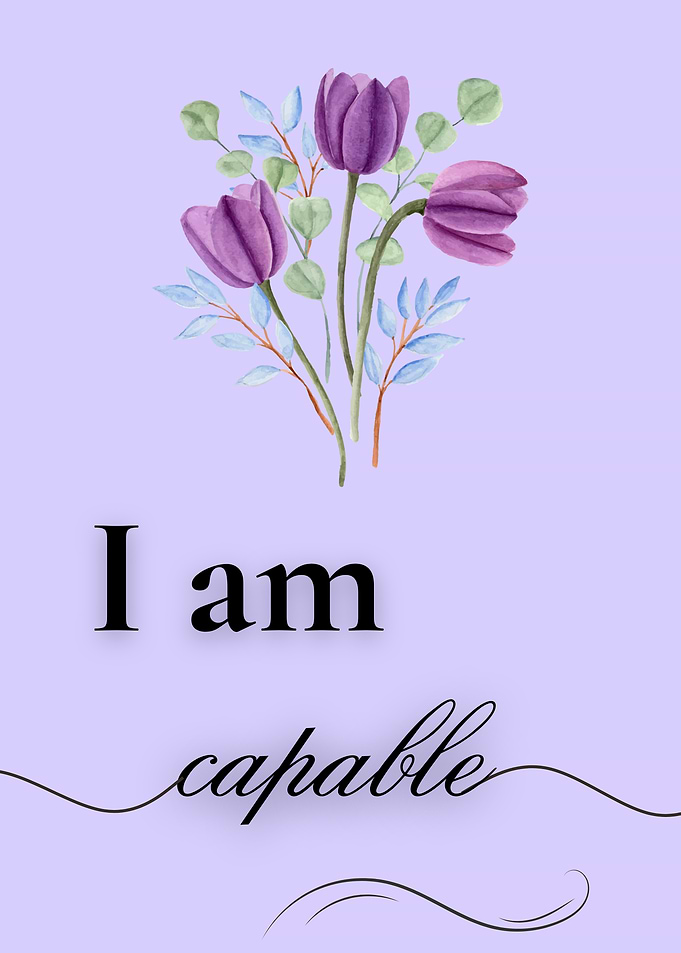 I am capable floral art