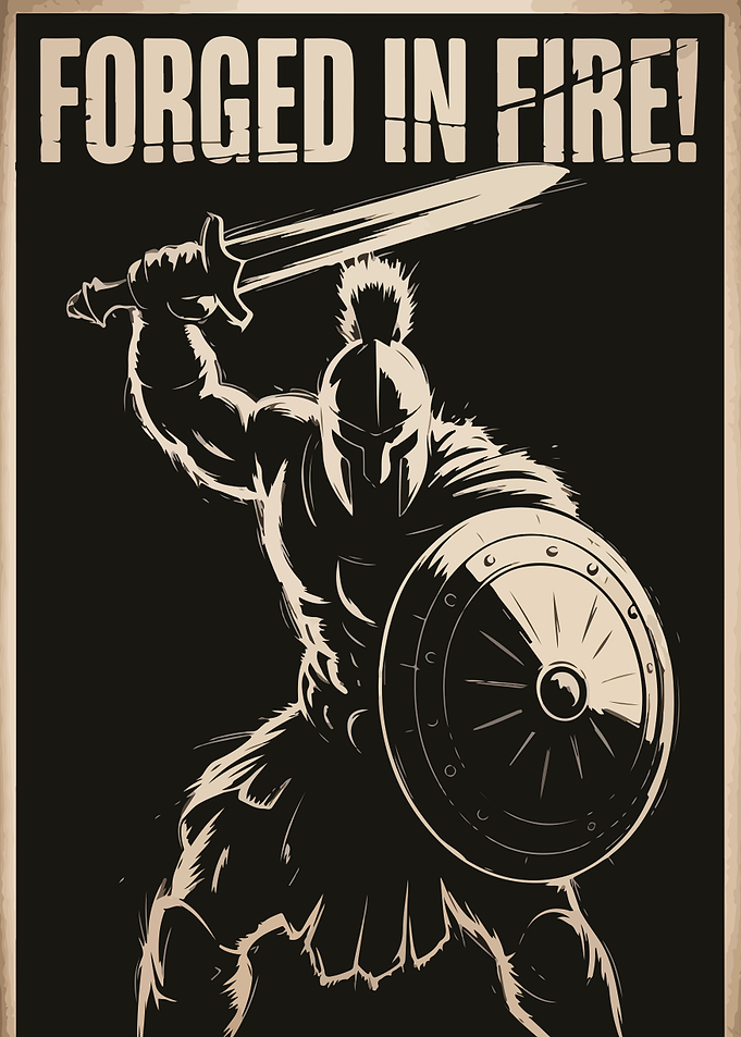 Forged in Fire Warrior Poster