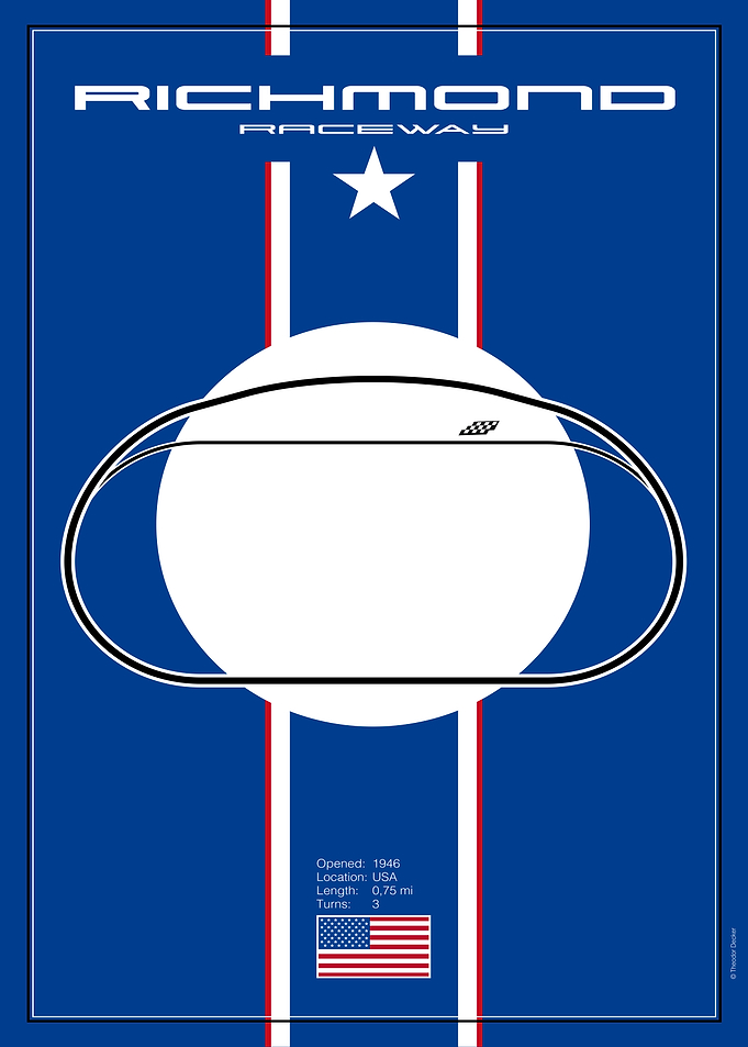 Richmond Raceway Poster Art