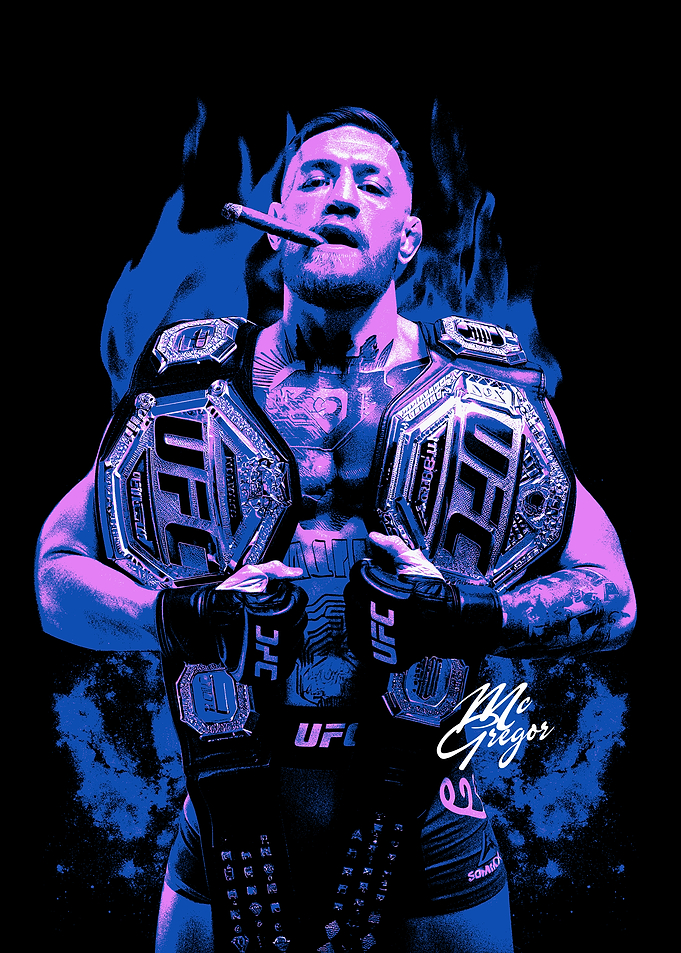 Conor McGregor UFC Champion Art