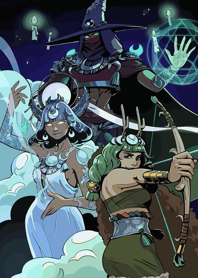 Fantasy Character Game Illustration
