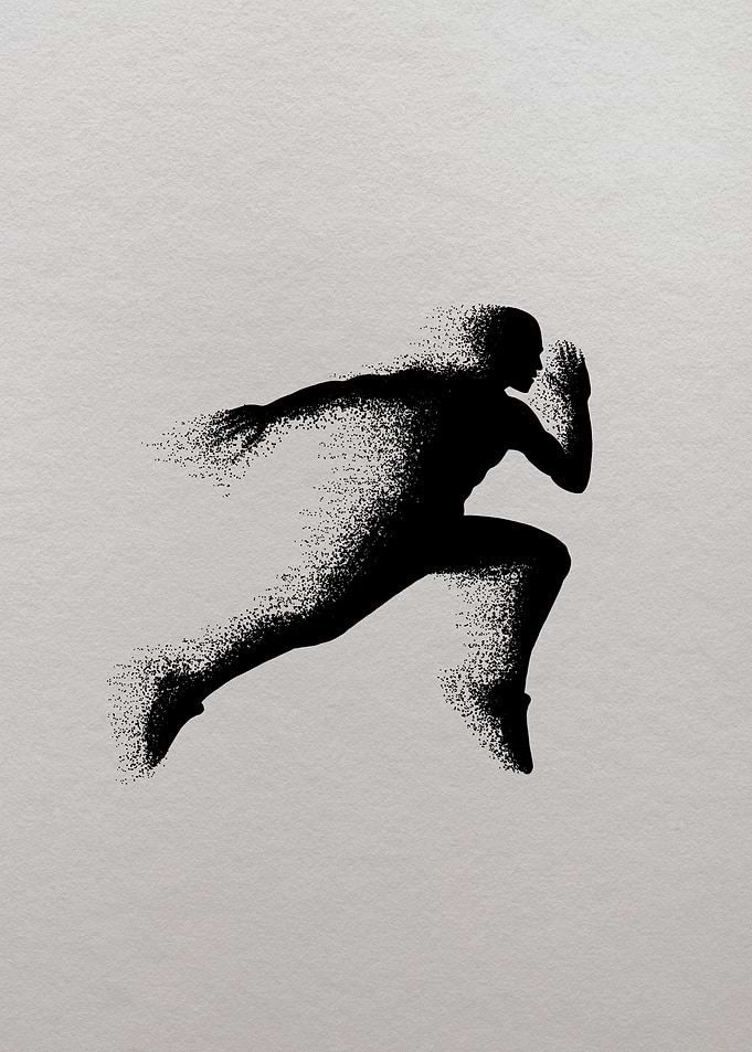 Silhouette of a Runner