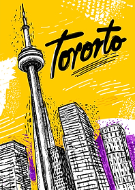Toronto Cityscape Illustration