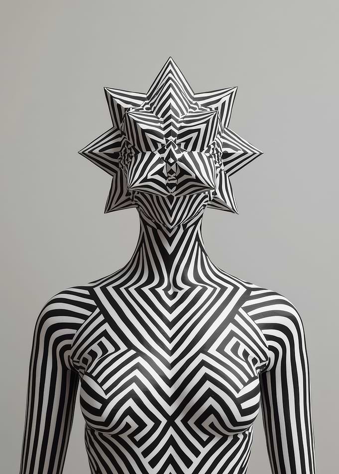 Abstract Body Art: Geometric Patterns