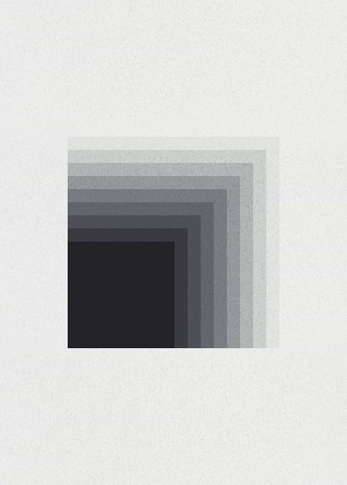 Abstract Gray Tones Square Design