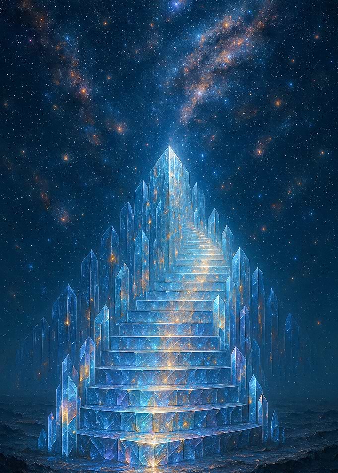 Fantasy Crystal Stairway to the Stars
