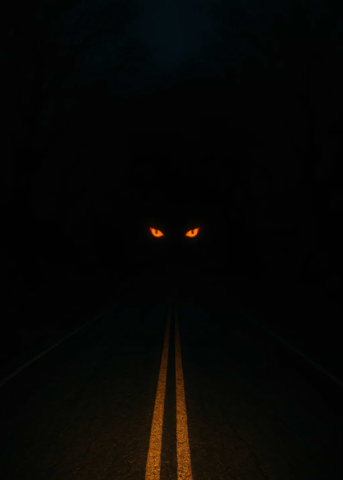 Eyes in the Dark Road
