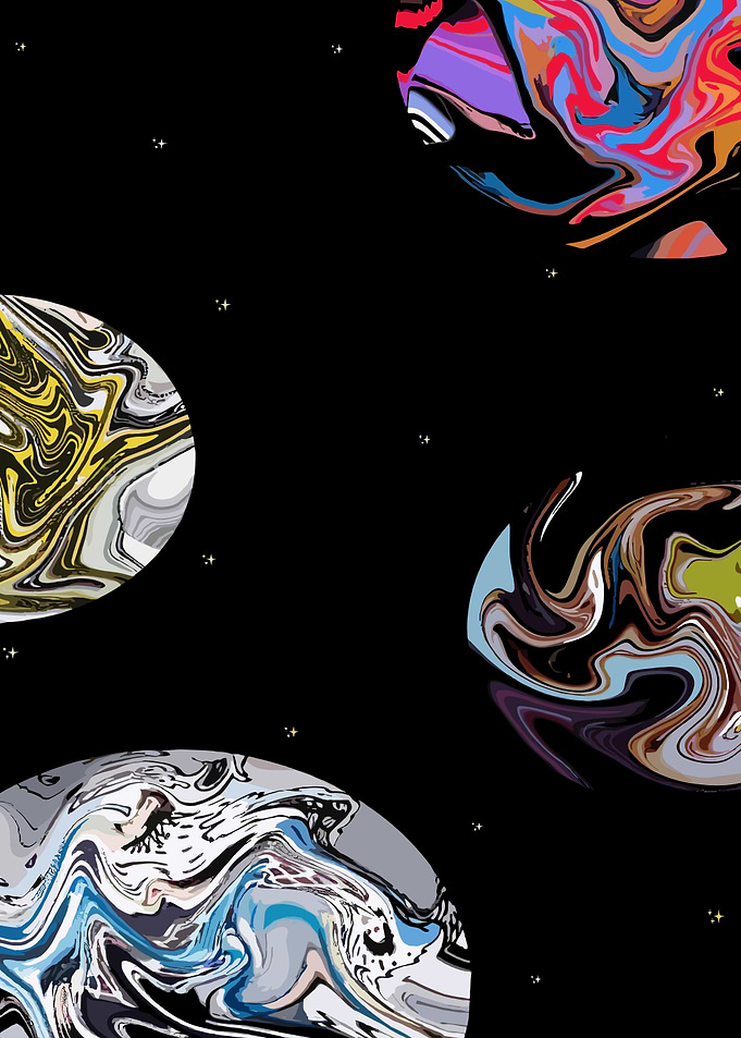 Abstract Planets in Space