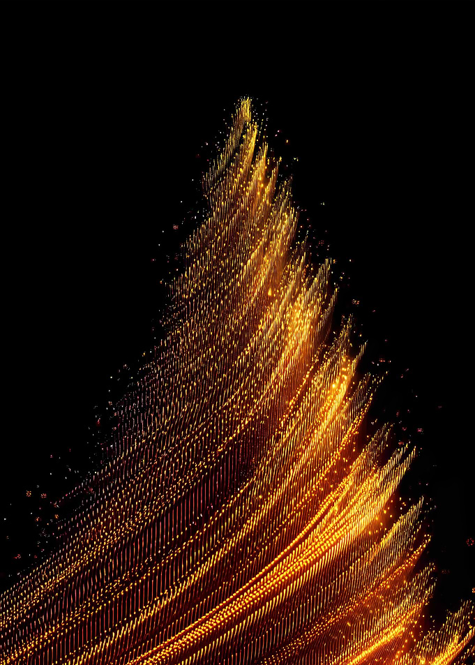 Golden Christmas Tree
