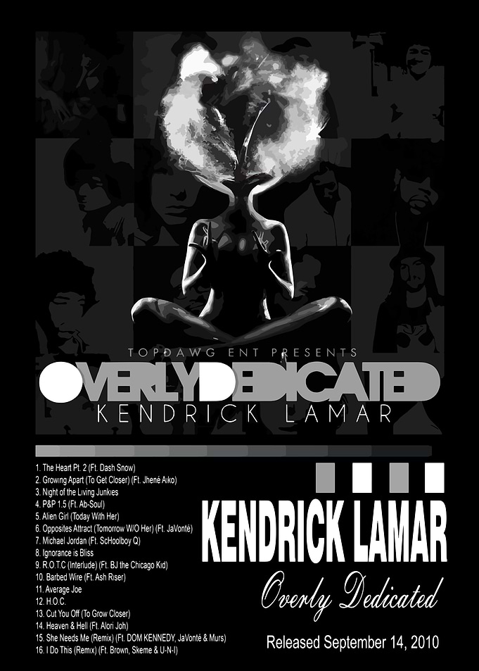 Kendrick Lamar - Overly Dedicated Album Art