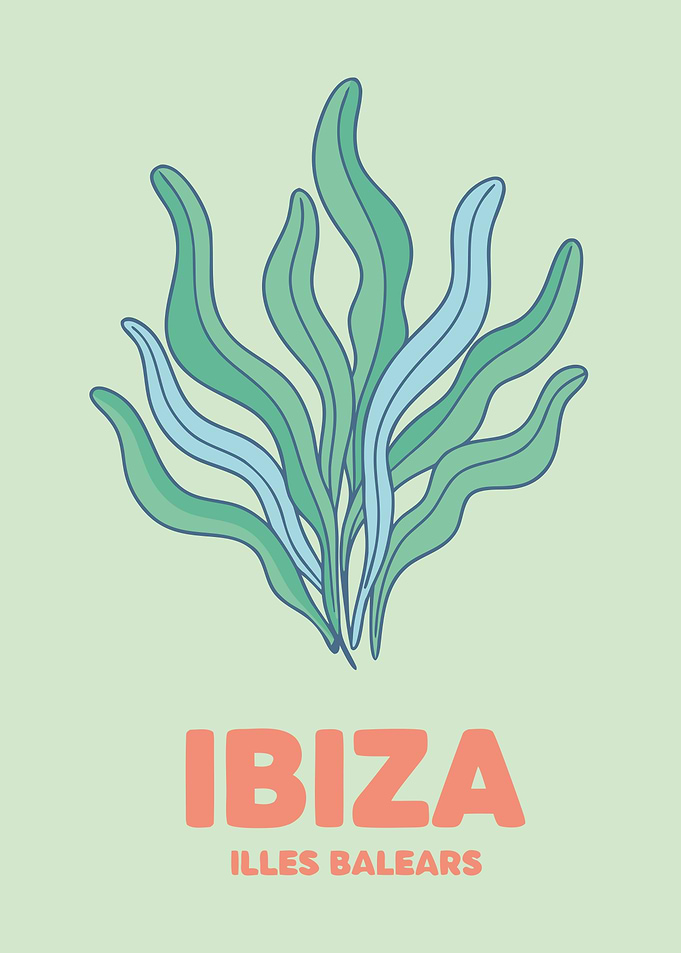 Ibiza Balearic Islands Pastel Preppy