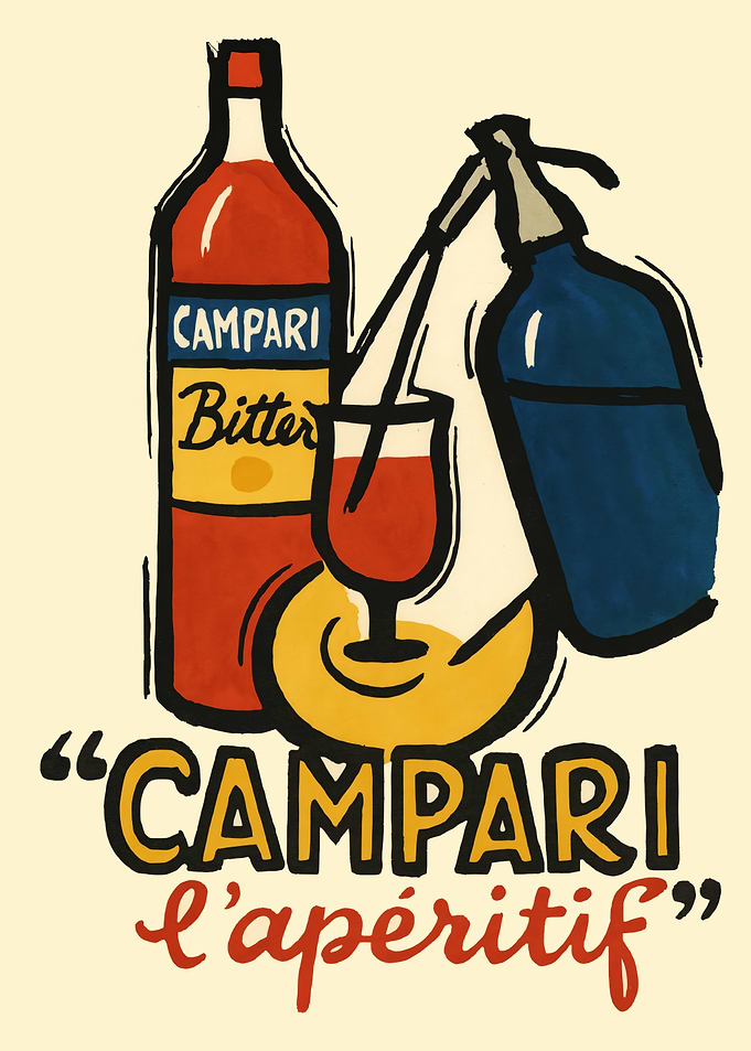 Campari L'aperitif Vintage Poster