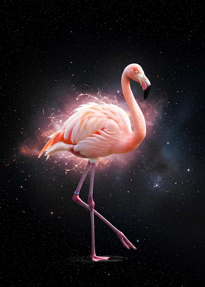 Flamingo in Space