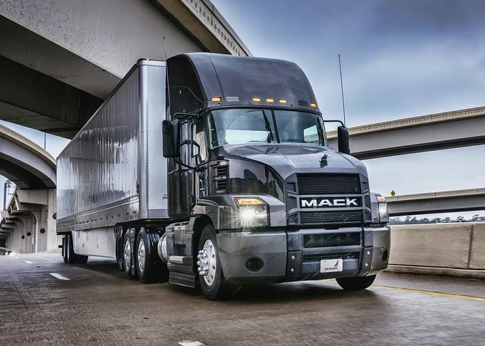 Mack Truck on Highway