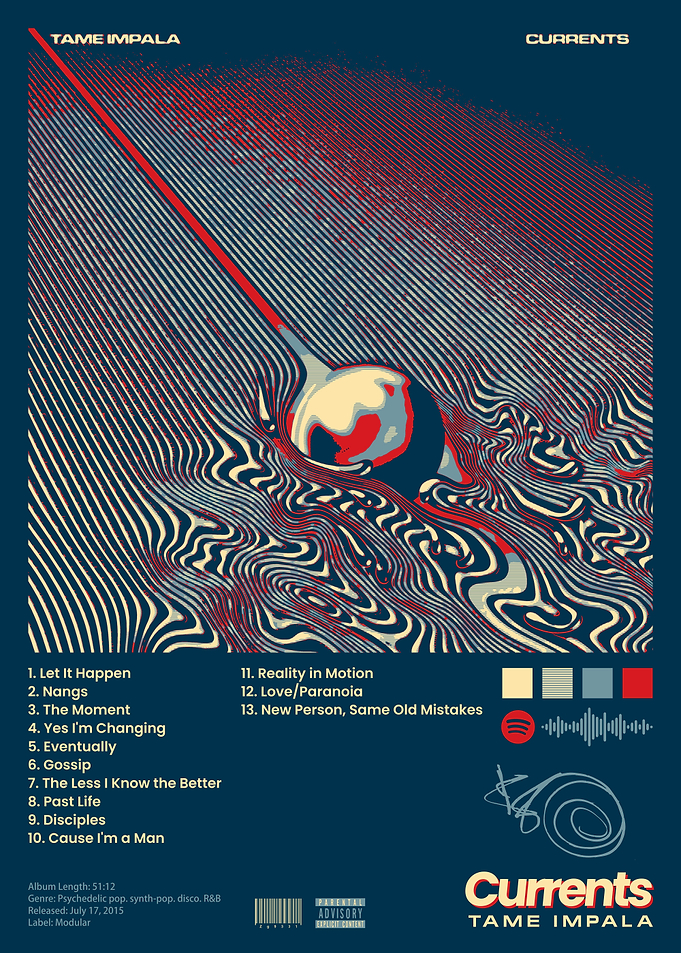 Tame Impala Currents Album Cover Art