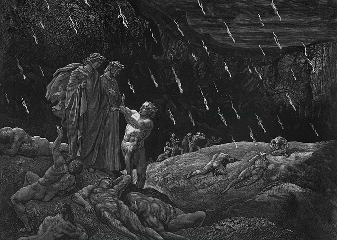 Inferno Scene: Dante and Virgil