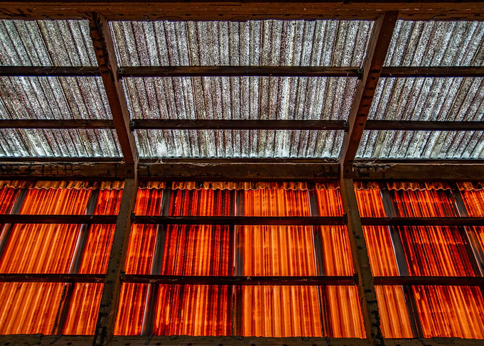 Rustic Interior with Corrugated Metal and Wood