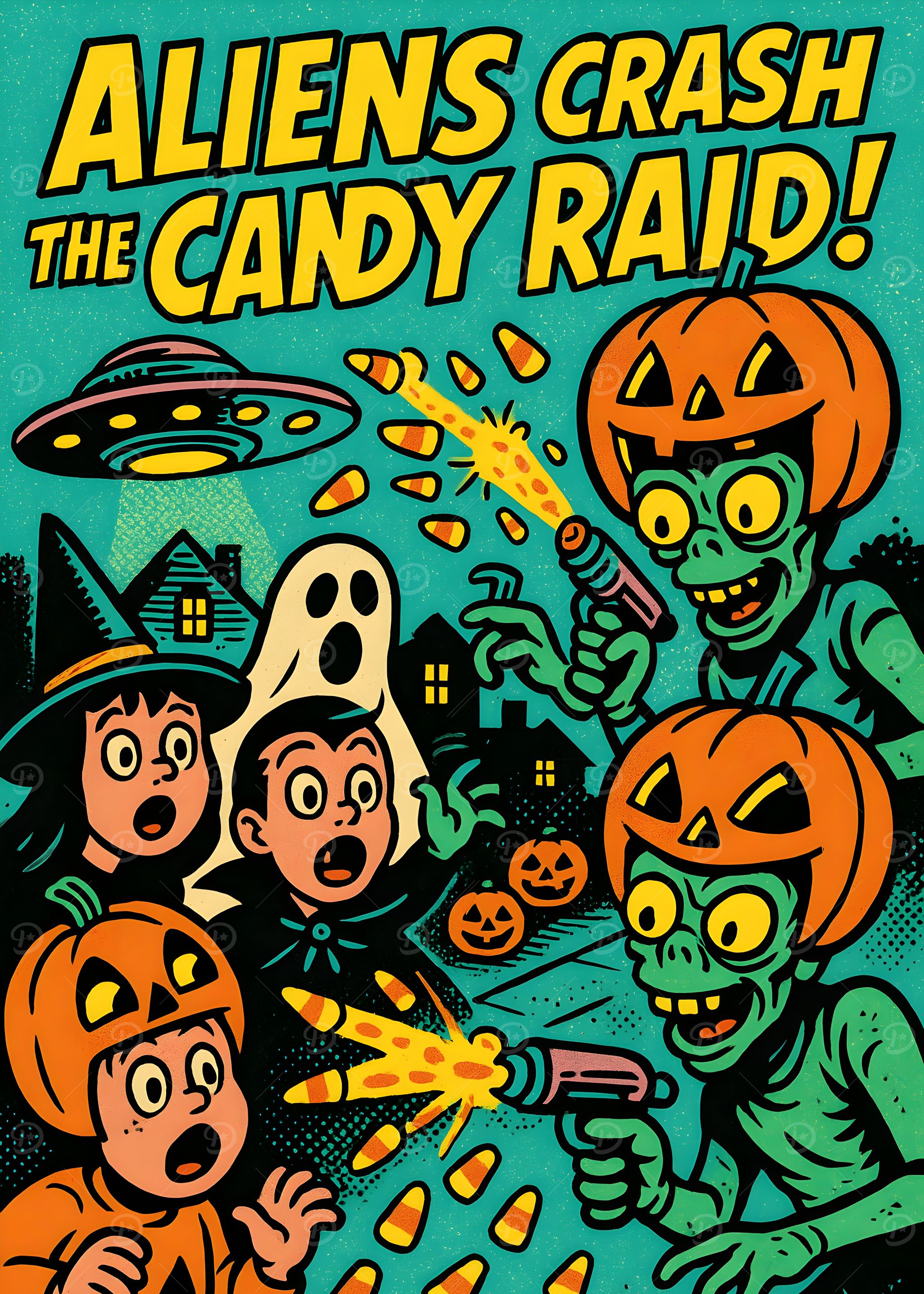 Aliens Crash the Candy Raid! Comic