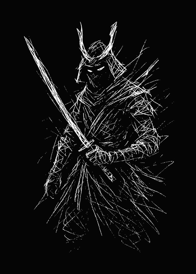 Samurai Warrior Shadow Katana
