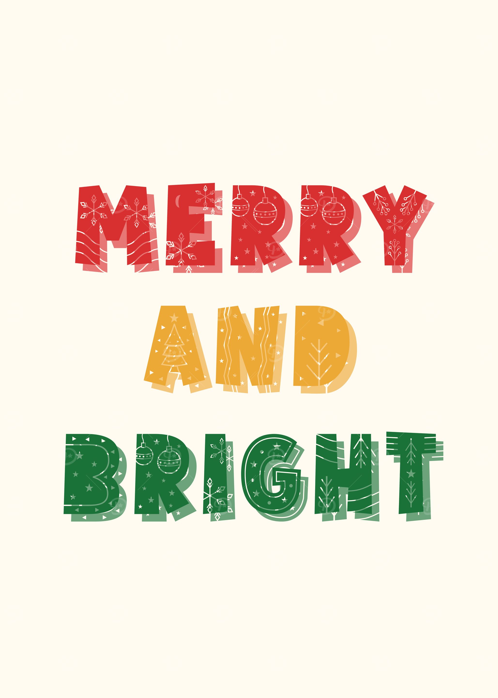 Merry and Bright Holiday Greeting