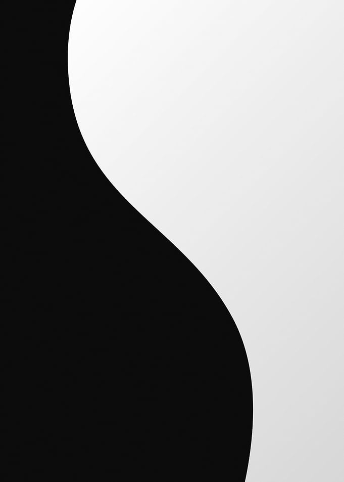 Abstract Black and White Curve
