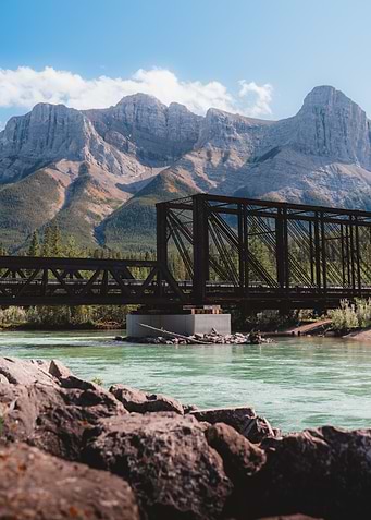 Bridge in the Canadian Rockies