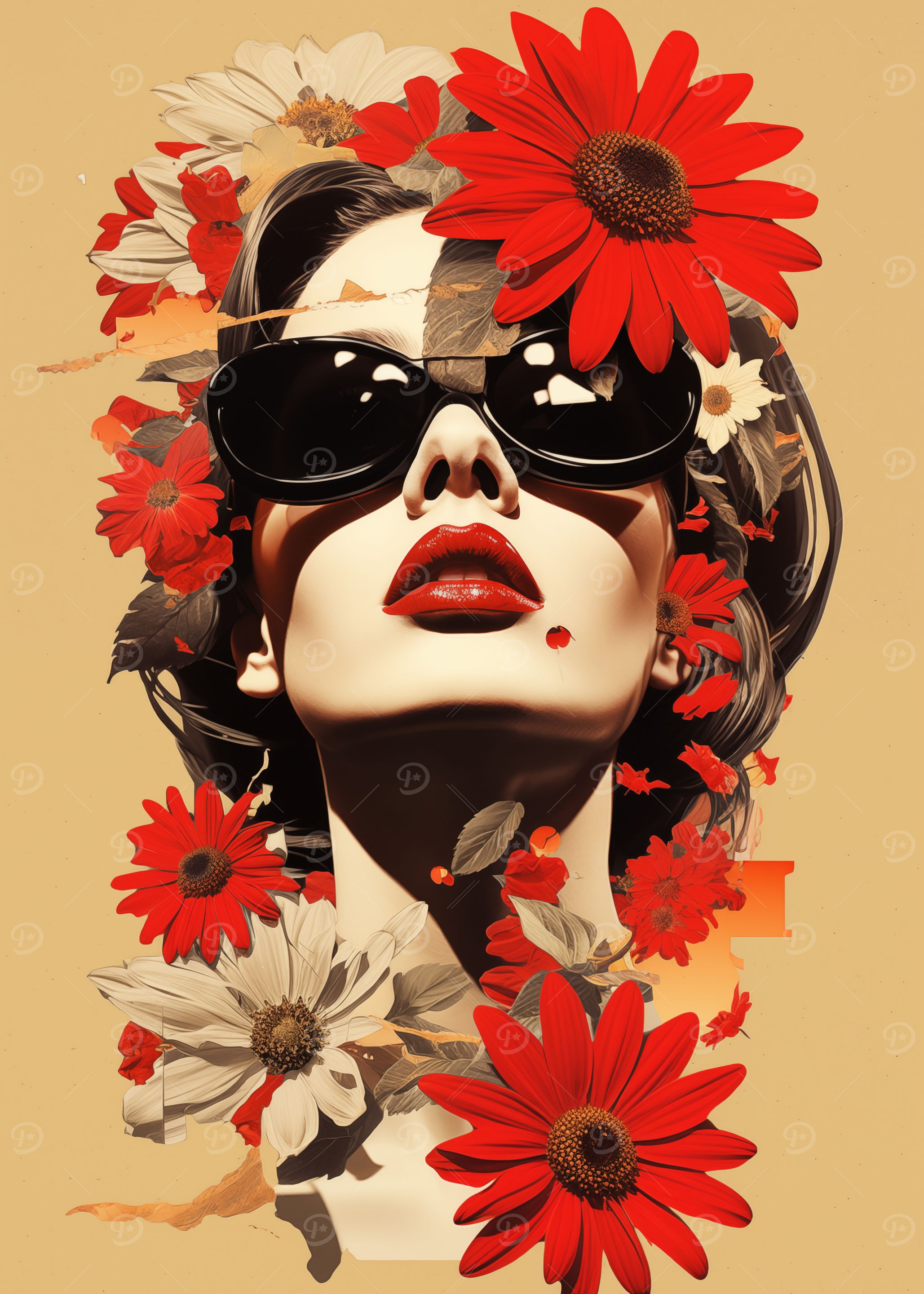 Floral Woman Sunglasses