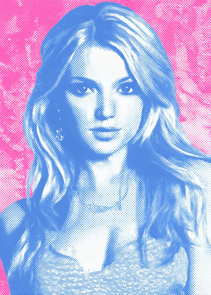 Britney Spears Pop Art Portrait