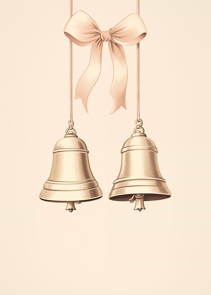 Golden Bells with Bow
