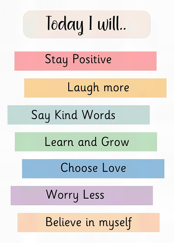 Inspirational Daily Affirmations List