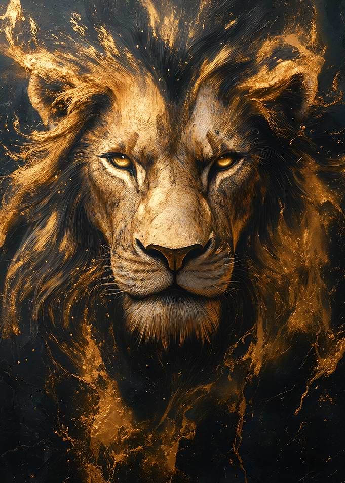 Golden Lion Portrait