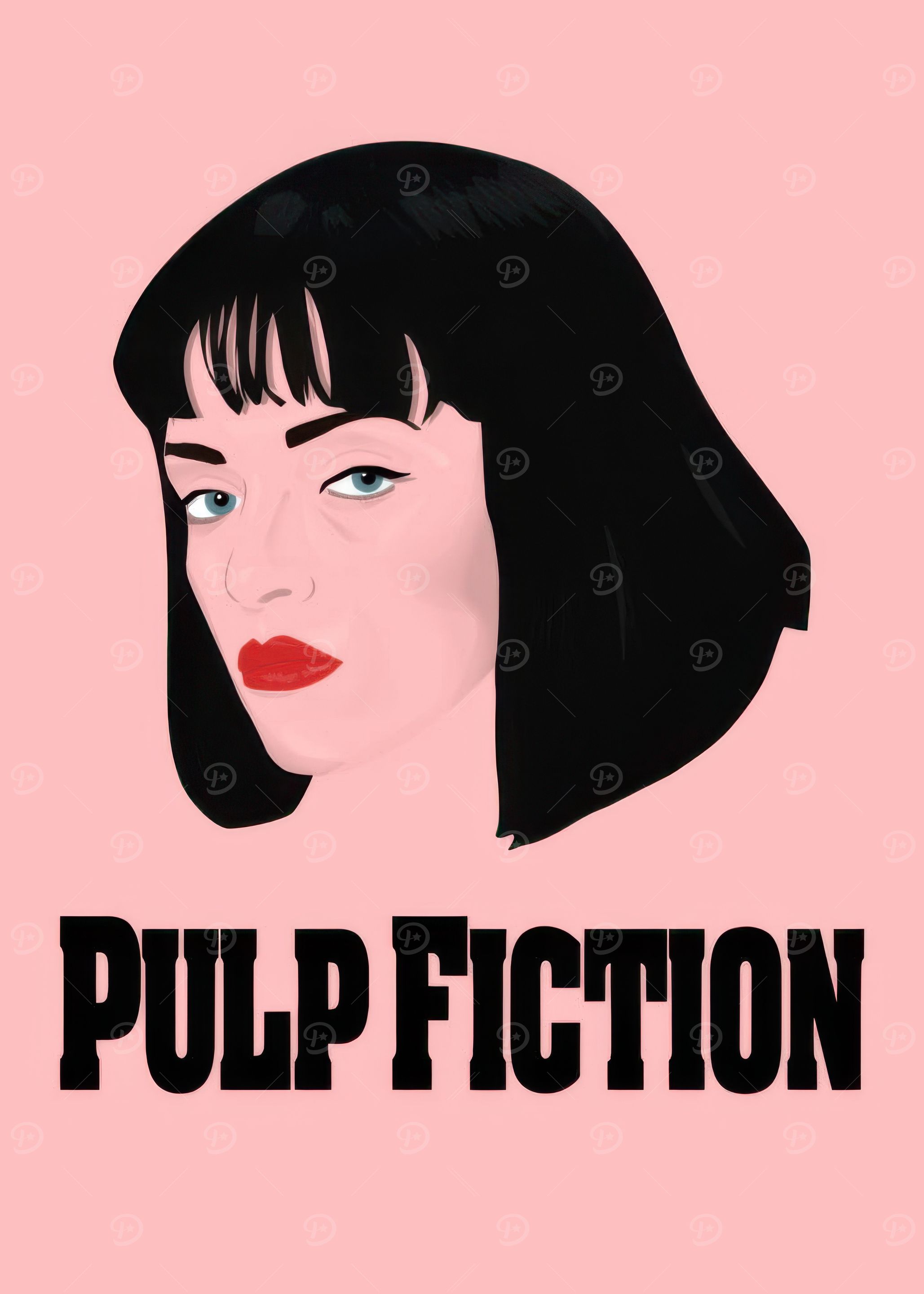 Pulp Fiction Mia Wallace Portrait