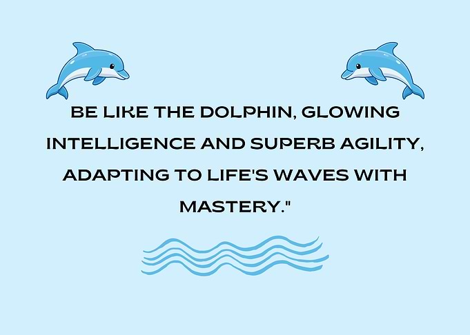 Dolphin Inspirational Quote