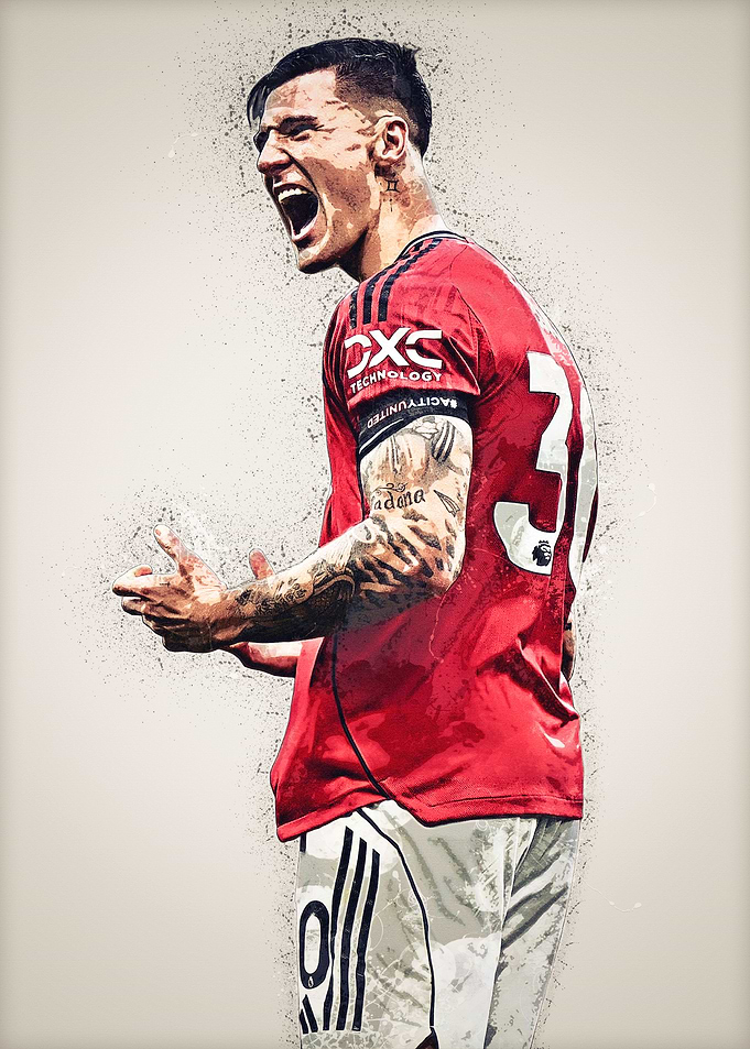 Benjamin Sesko Soccer Player Illustration