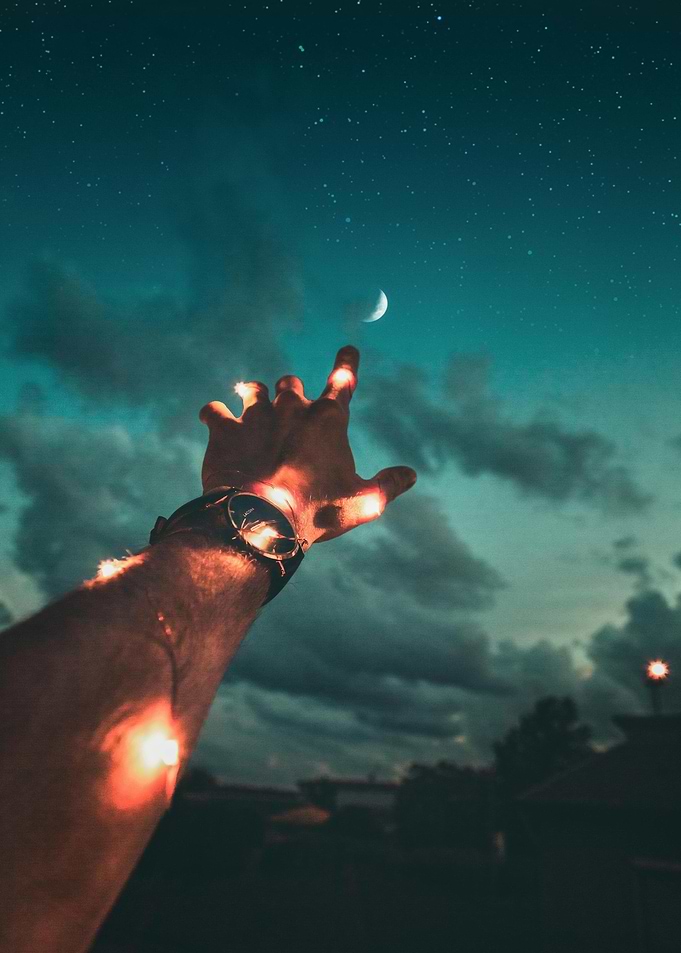 Reaching for the Moonlit Sky