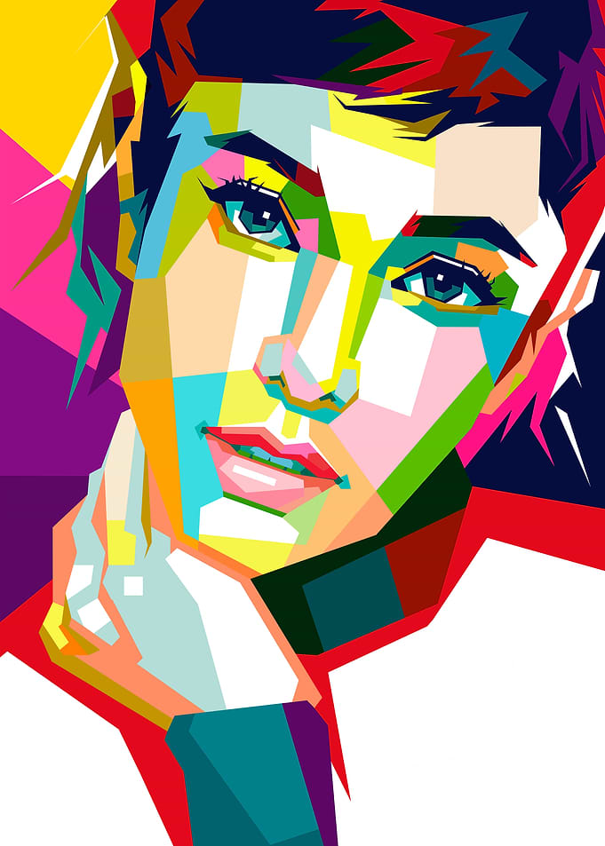 Dian Sastro Pop Art Portrait